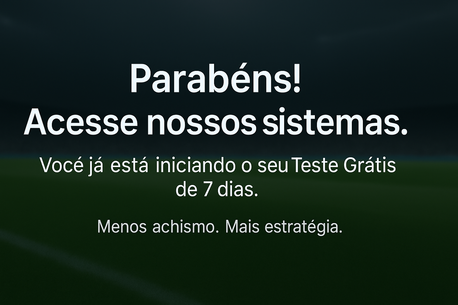 XGOALS — Teste Grátis